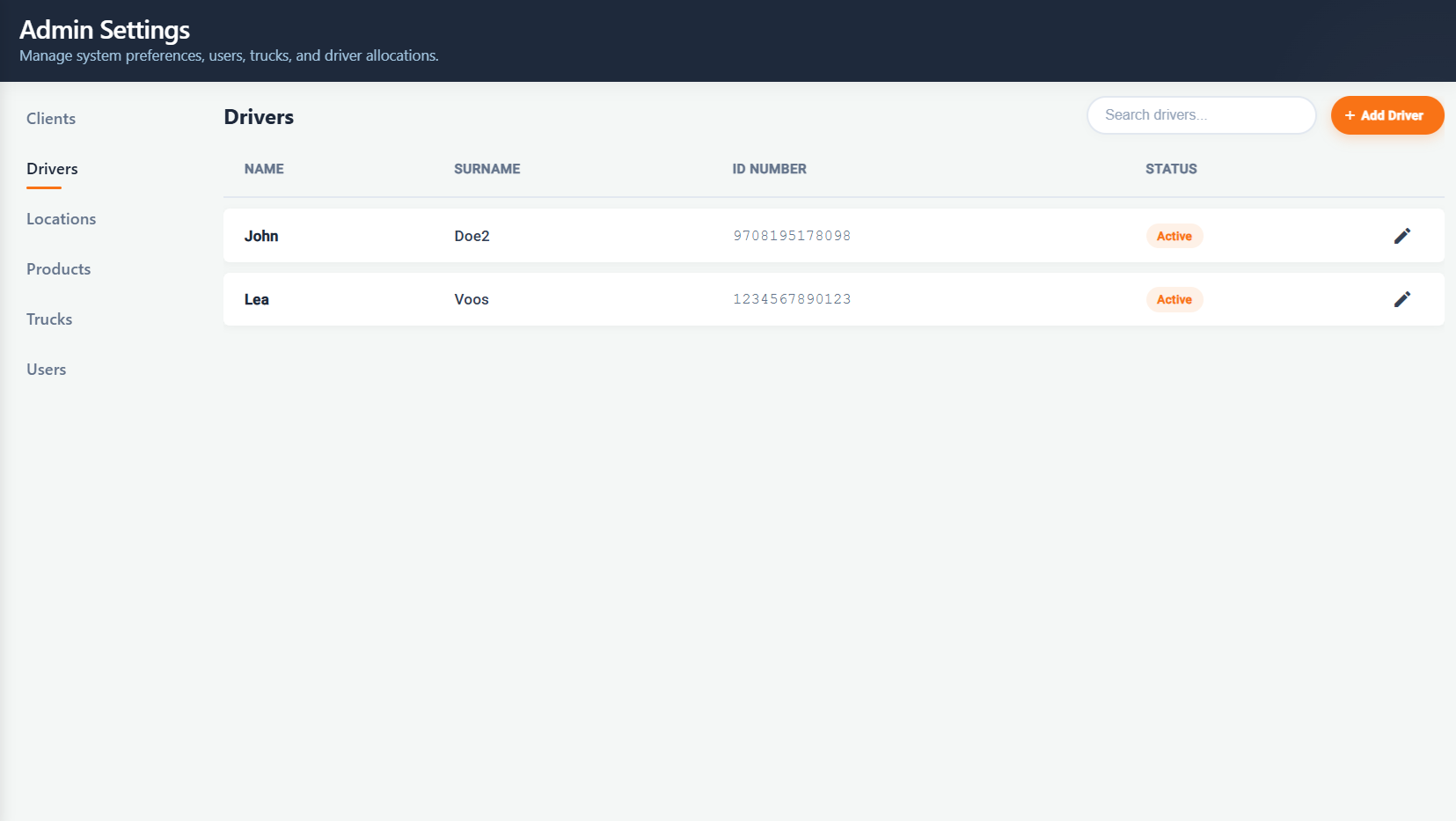 Supply Sync Interface in Workspace